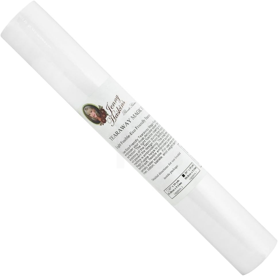 Jenny's Tear-Away Magic- Fusible, 1.5 Oz. (20" x 10 yds)