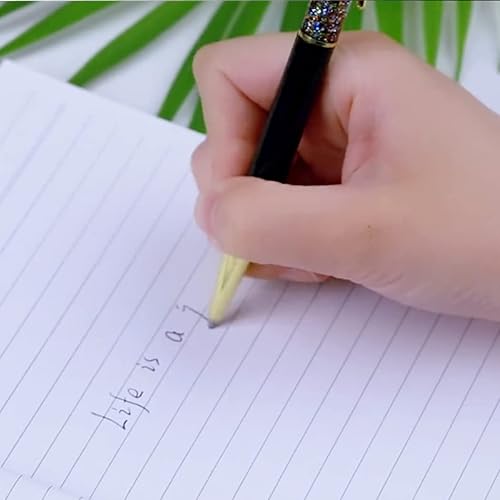 Miniatura 5 de Gullor Bolígrafo retráctil de arena movediza de polvo dorado colorido, bolígrafo flotante dinámico con purpurina de arena líquida, 5 piezas,