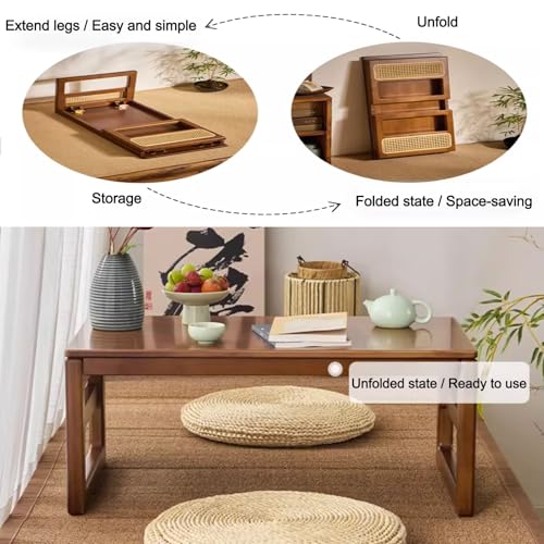 Table basse pliante gain de place pour petit salon et studio - 4