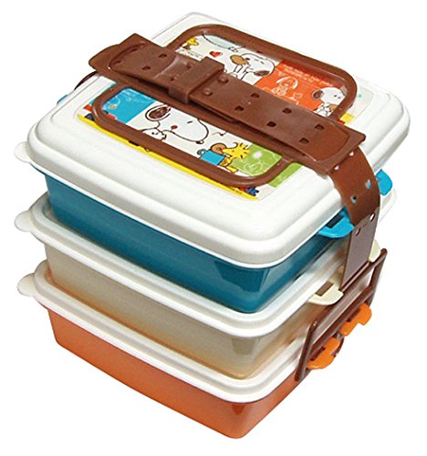 SNOOPY スタック式ピクニックケース角型 3段 コミック 6404