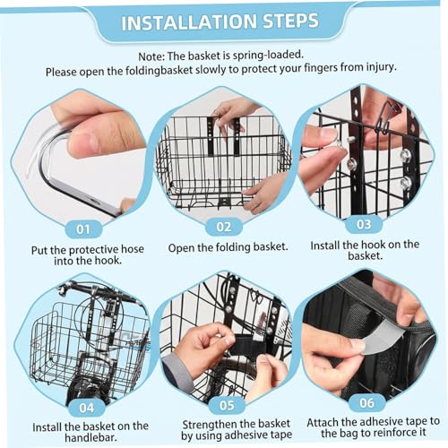 Panier avant de vélo anti-secousse pour transporter vos objets fragiles sans risque - 3