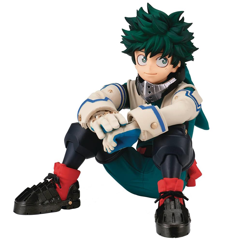 Zhongkaihua MHA Midoriya Izuku Figure Sitting Pose Midoriya Izuku Action Figure Collectible 10CM PVC Model Home Desk Christmas Decoration Ornament โ image 1