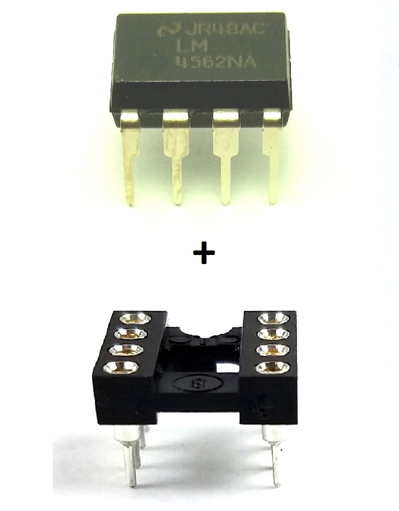 LM4562NA/NOPB LM4562NA LM4562 Dual High-Performance Audio Operational Amplifier Ultra Low Distortion IC DIP-8 Breadboard-Friendly & Machined Round Industrial Sockets (Pack of 1)