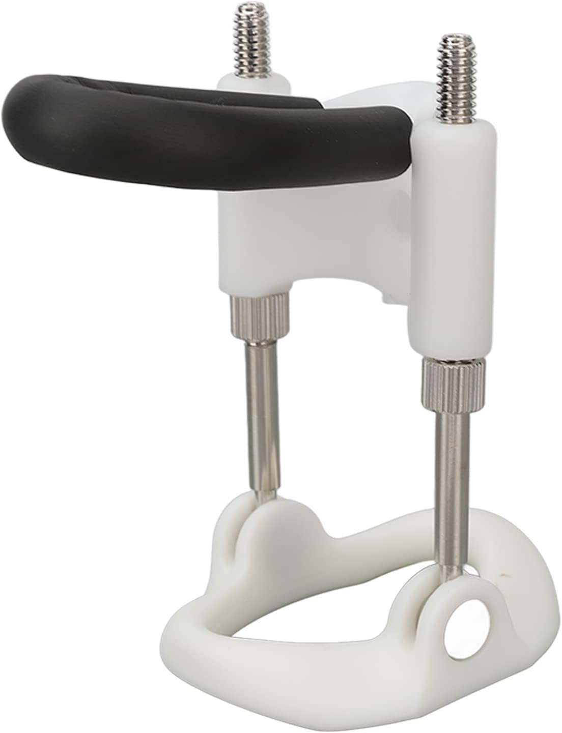 Massage Men's Bracket Kit,Male Stretching Bracket Kit for Private Part, Adjustable Wearable Size Men Support Traction Extender Set, White Silver, Improbe Your Performance