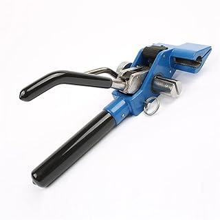 MYOYAY Banding Tools for Strapping Stainless Steel Strapping Tensioner Strapping Kit Pliers Manual Cable Ties Tension Cutting Fastening Tool Strapping Gear Bander Tensioner