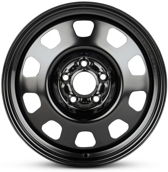 Rueda de repuesto OEM para Mazda 3 2003-2021 17 x 6.5 pulgadas, llanta de acero pintada en negro, ajuste 22555R17