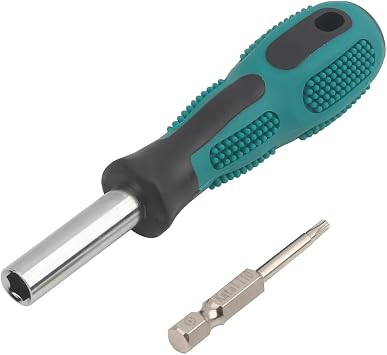 T10H Torx Security Screwdriver Bit 50mm 1/4 inch Hex Shank Magnetic T10 Torx Bit for Electric Manual Screwdrivers with Handle