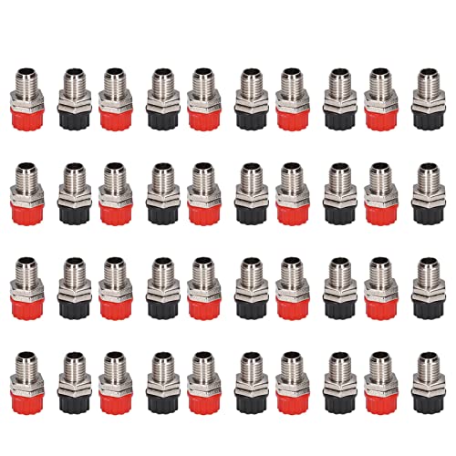 Brass Banana Socket Jack Connector Binding Post for Teaching Instruments 4MM 20SET