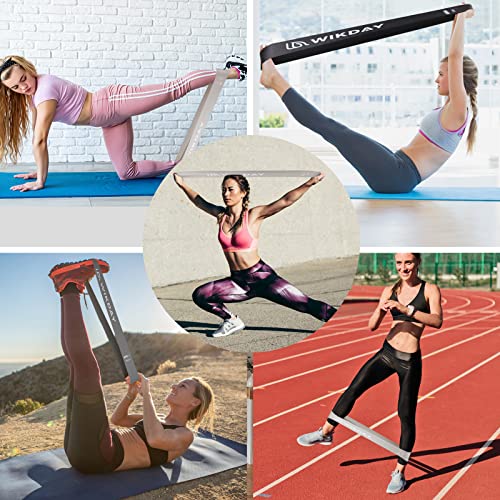 Wikday Resistance Bands For Working Out 200Lbs Exercise Bands Workout Bands With 5Pcs Resistance Loop Bands, Handles, Door Anchor, Ankle Straps For Men & Women Body Stretching, Crossfit Training #TOP7