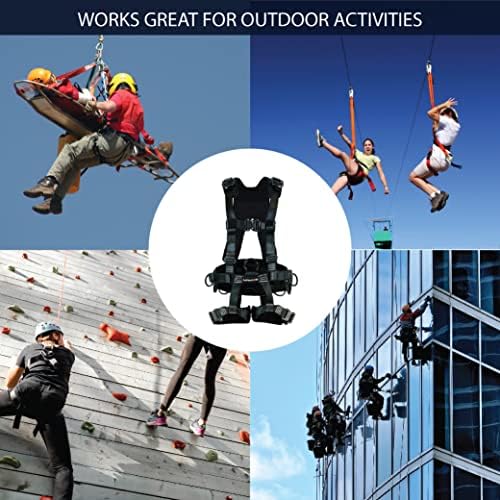 Fusion Climb TAC-Scape-H Utility Harness – Heavy-Duty Adjustable Gear Support with Quick-Release Buckles, Black