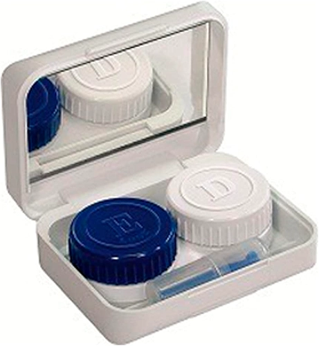 Estojo Lente De Contato Com Ventosa Extratora E Espelho Look Vision