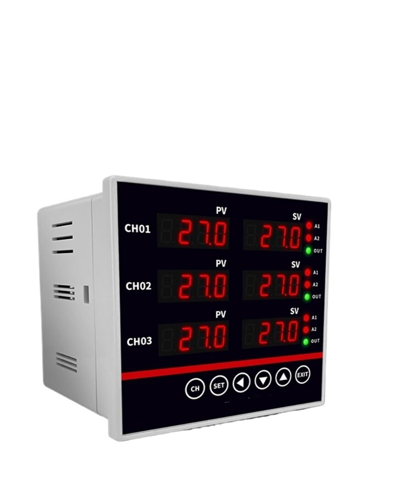 3-Channel PID Temperature Controller, Relay/SSR/4-20mA/0-10V Output, with or without RS485 Modbus for Multi-Zone Control(3CH 4-20mA Output with RS485)