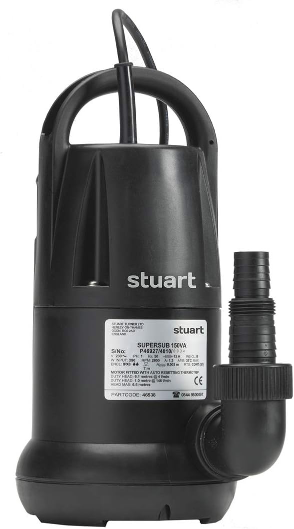 Stuart TurnerSubmersible Supersub 250VA Automatic Float Switch Pump 46539