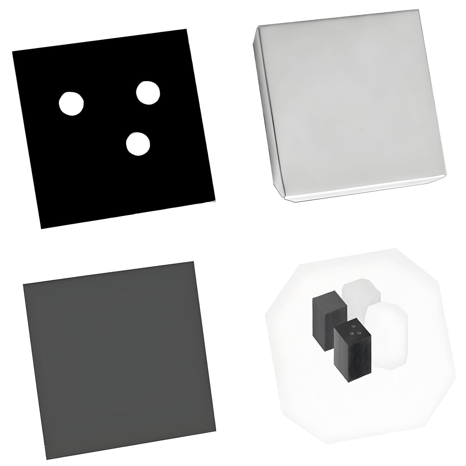 MYUYEE Diy Photo Fridge Magnet Supplies Kit With Cardboard And Acrylic Materials, Includes 500 Magnets For Crafting And Business Projects (1000Sets-Cardboard)