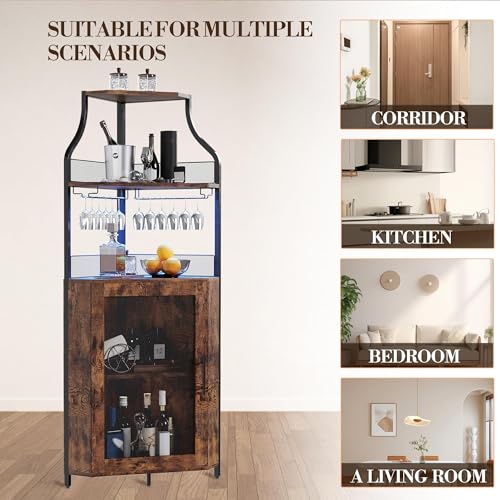Meuble bar d'angle Zstar pour optimiser les petits espaces du salon - 5