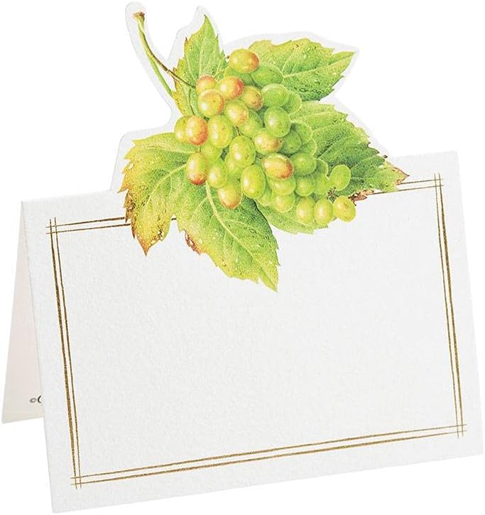 Caspari Vintages Die-Cut Place Cards - 8 Per Package