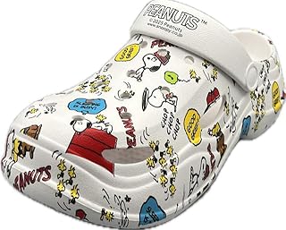 PEANUTS(ピーナッツ) レディース 厚底 サンダル 総柄 スヌーピー チャーリーブラウン ウッドストック 可愛い 靴クロッグ