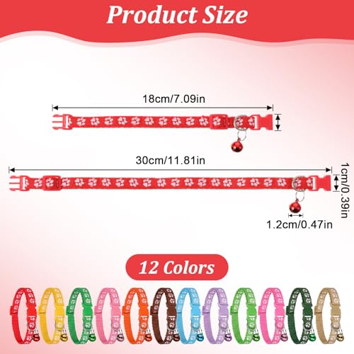 Pack 12 Collares Pequeños para Cachorros Ajustables 18-30cm miniatura 2