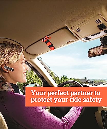 Zlirfy Car Safety Hammer,3-in-1 Escape Tool,Emergency Escape Tool with Window Breaker and Seat Belt Cutter,Car Essentials Emergency Escape Tool,Multifunctional Escape Tool for Car, RV, Bus (Orange)