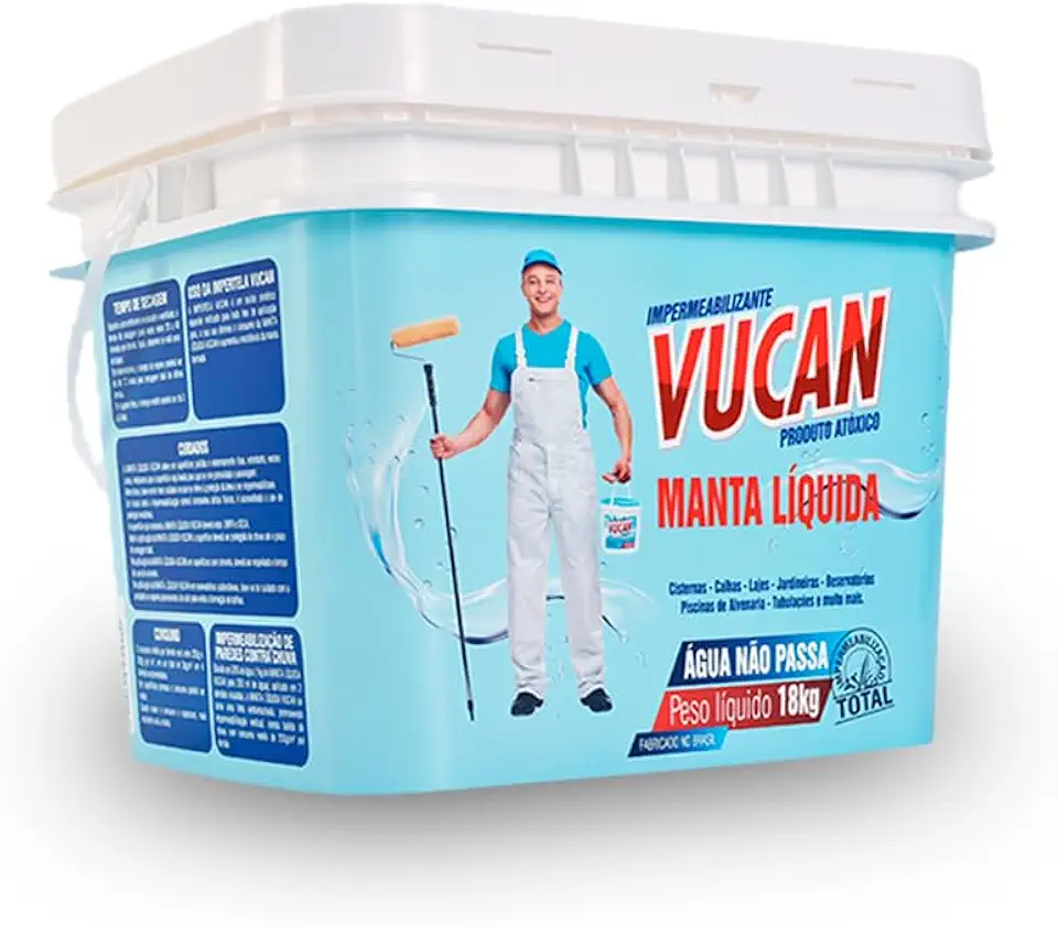 Impermeabilizante Manta Líquida Vucan 18kg Cinza Alta Elasticidade