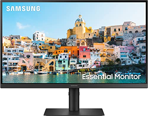 Samsung 24-inch(60.46cm) FHD Monitor, IPS, USB Type-C, HAS, Pivot, 75 Hz, Bezel Less Design, AMD FreeSync, Flicker Free, HDMI, Energy Saving (LS24A400UJWXXL, Black)