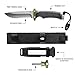 Gerber Gear Ultimate Survival Knife, Fixed Blade Knife with Combo Edge, includes Fire Starter Edge and Ferro Rod, Whistle, Sheath with Integrated Sharpener - Bushcraft, Hunting and Camping Tool