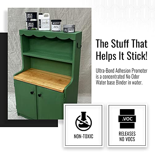 Real Milk Paint, Adhesion Promoter And Bonding Primer For Milk Paint On Plastic, Shellac, Glass, Painted, And Varnished Surfaces, Ultra Bond, Water Based, No Vocs, 32 Oz. #TOP1