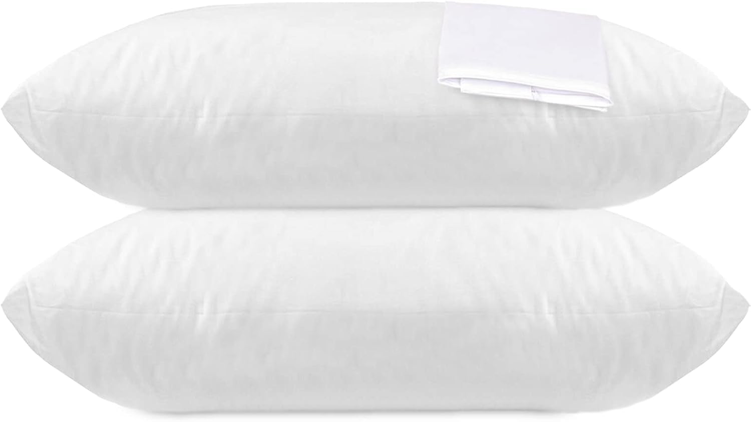 2 Pack Italian Collection 100% Waterproof Vinyl Pillow Bed Bug Protector Zippered Pillowcase, Pillow Encasement Covers – Standard