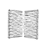 Greatstar EZ Stretch Pearls Combs For Girl, Magic Beading Hair Comb-Double Clips Hair Styling Access