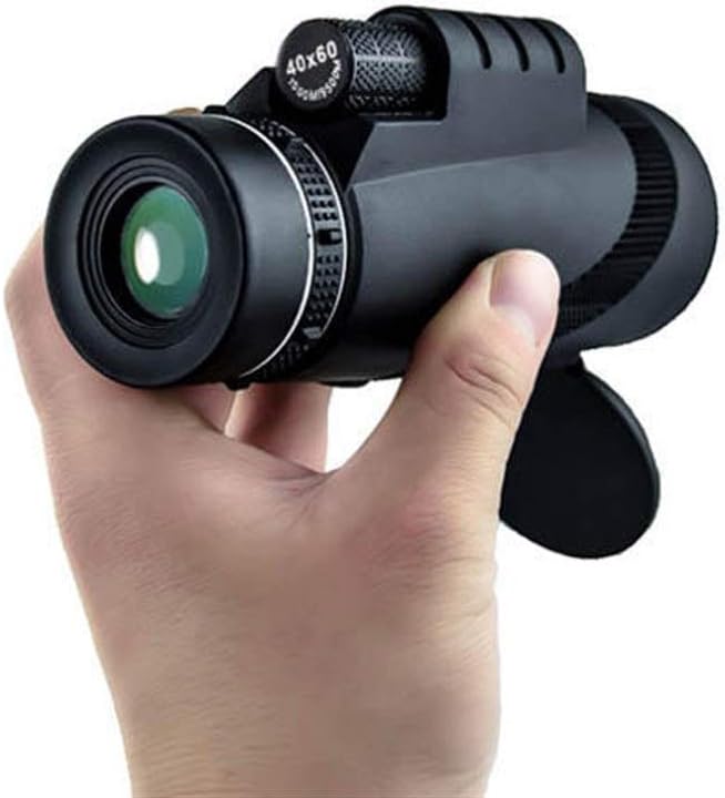 Monocular Telescope Portable Telescope to Observe Stars 2000T Lens Telescope BAK4 Day and Night1500M / 9500M Outdoor Camping and Hiking 40X60 Monocular