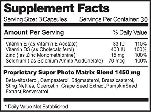 Miniatura 2 de 1 botella New Improve From Maker of Original Prostavar Ultra Prostate Support 625mg 90% Beta-Sitosterol y 320mg Saw Palmetto + Extracto de semilla