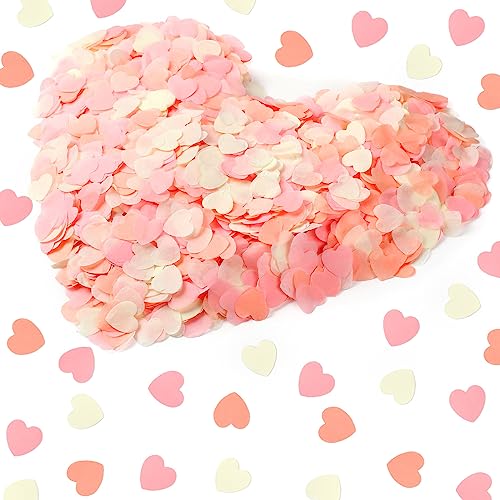 Confettis en papier de soie cœur 2,5 cm Lenwen pour décoration de mariage raffinée