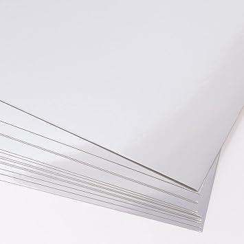 Craftelier - Pack of 15 cardstock | Perfect Material for Card Making, Scrapbooking and Craft Projects | Weight 250 gsm | Size 30,48 x 30,48 cm 12" x 12" - Silver Colour