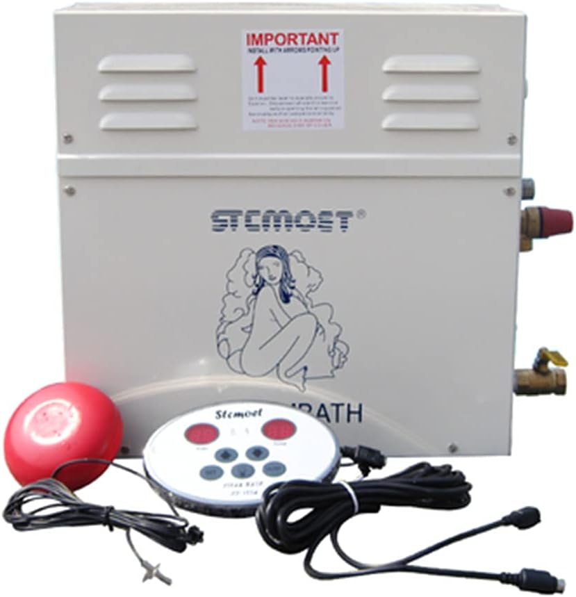 Superior Steam Generator, 220V-240V Steam Showers Sauna Steam Generator, Bath Generator with Programmable Controller for Home Sauna Bath SPA (ST90: 9KW, 220V, 423ft3)