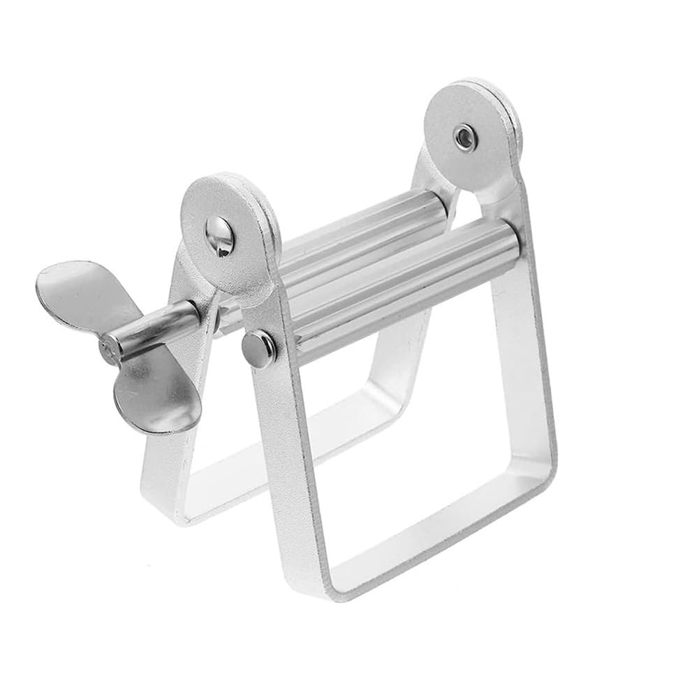 CTRLZS Metal Tube Roller Rotating Toothpaste Dispenser Tube Squeezer, Stainless Steel Squeezer