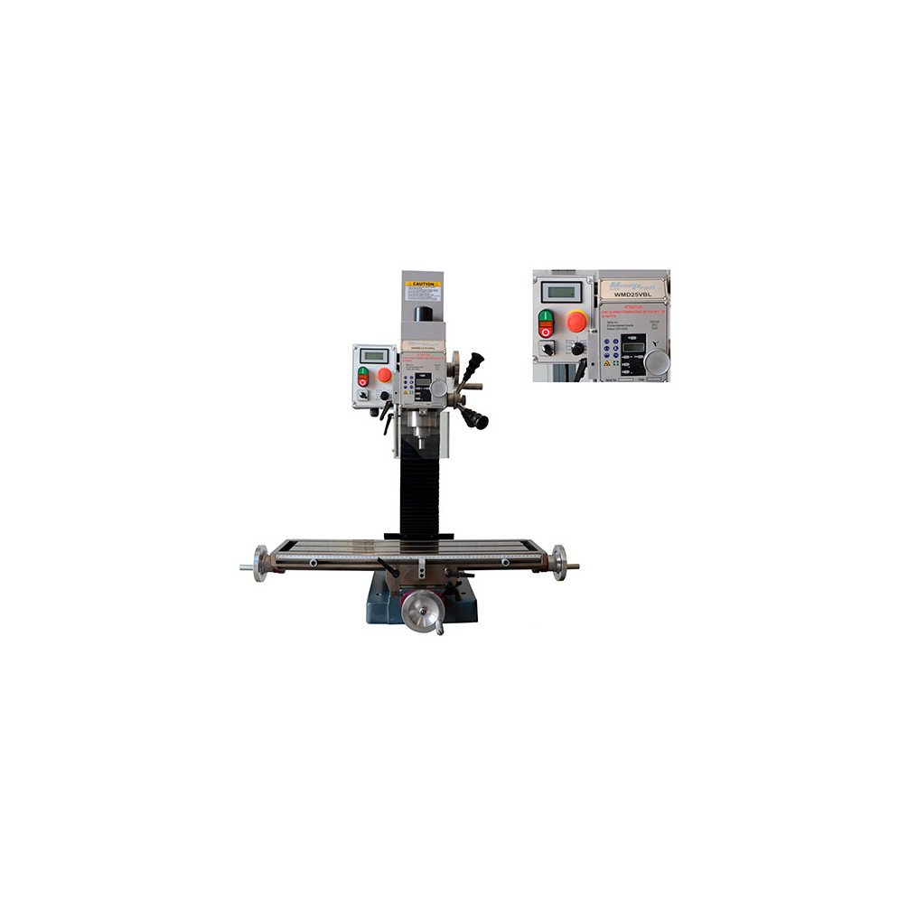 Perceuse fraiseuse métal D. 25 mm 230 V 750 W à vitesse variable - WMD25VBL - Métalprofi
