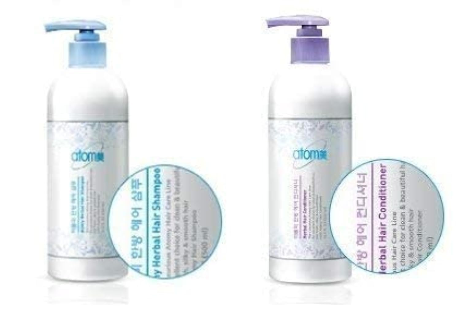 Atomy Herbal Hair Shampoo 500ml + Conditioner 500ml - Image 4