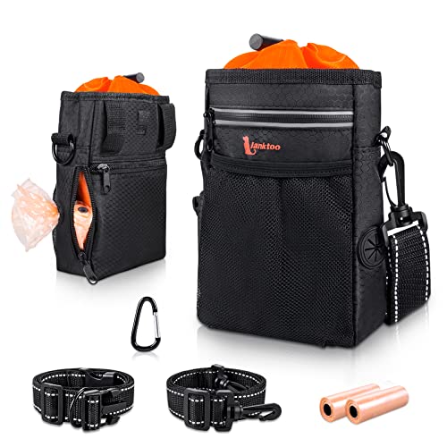 Pochette pour Chien - Lantoo Sac de friandises pour Chien avec Distributeur de Sacs à Main Sac de Rangement pour Chien et Sac de Rangement pour Chien,...