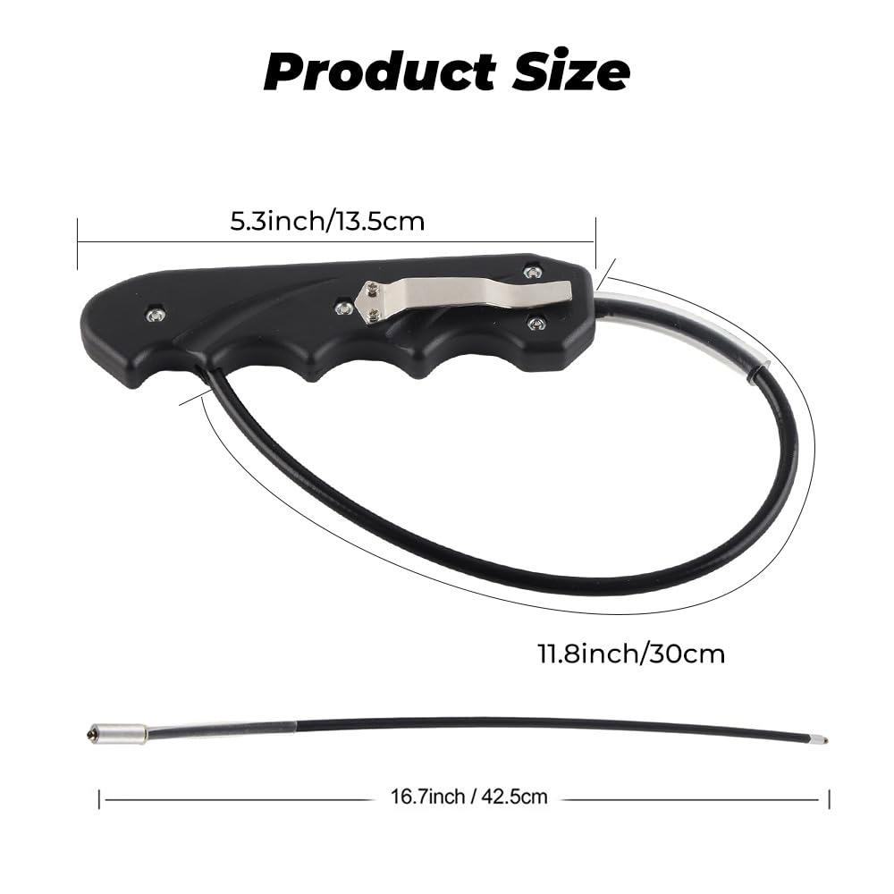 Corde en Acier Inoxydable de Poignée ABS, Fouet de Sécurité, Fouet de Vélo Polyvalent, Brise-Vitre Portable, Fouet D'auto-Défense, Cadeau pour Hommes