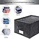 MEKAA® Hosen Organizer Für Kleiderschrank - 2er-Set - Perfekte Schrank Organizer Ihrer Hosen, Pullover etc. - Stapelbare & Faltbare Kleiderschrank Organizer - Anthrazit - L40*B28*H20cm