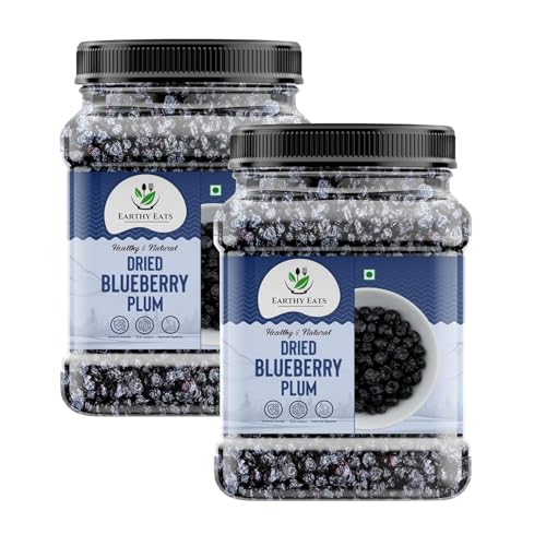 Image of Earthy Eats Dried Blueberry 800g (2 x 400g), Natural Tangy Fruit Snack for Snacking, Baking, and Desserts, Bite-Sized Pieces, Healthy and Flavorful Dried Fruit