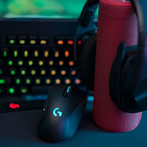 Logitech G703 LIGHTSPEED Wireless Gaming Mouse, 12000 DPI, RGB, Lightweight, 6 Programmable Buttons, On-Board Memory, Long Battery Life, PC / Mac - Black