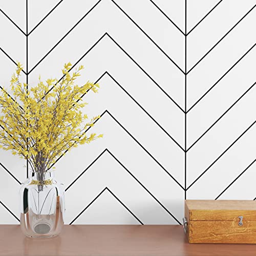 XRUIBZI Papel tapiz geométrico plateado para despegar y pegar, 45 x 1000 cm, papel de pared geométrico de rayas plateadas, impermeable, autoadhesivo, extraíble, película de vinilo para gabinete,