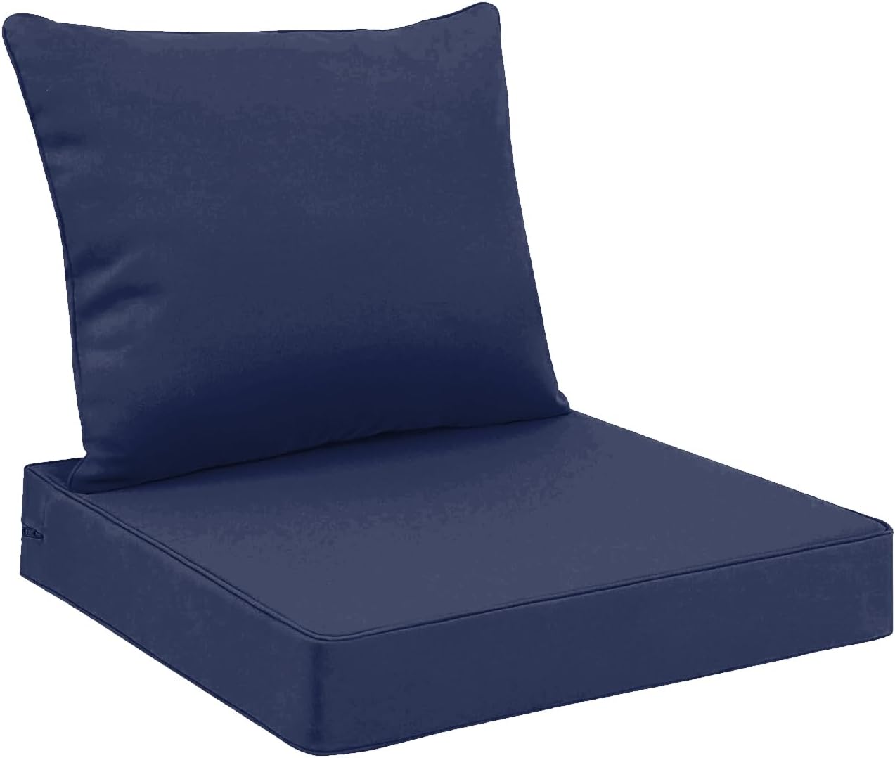 All Smiles Outdoor Seat Cushions for Patio Furniture Set of 24x24 Inch for Waterproof Replacement Cushions with Removable Cover for Chair Yard Garden Deck