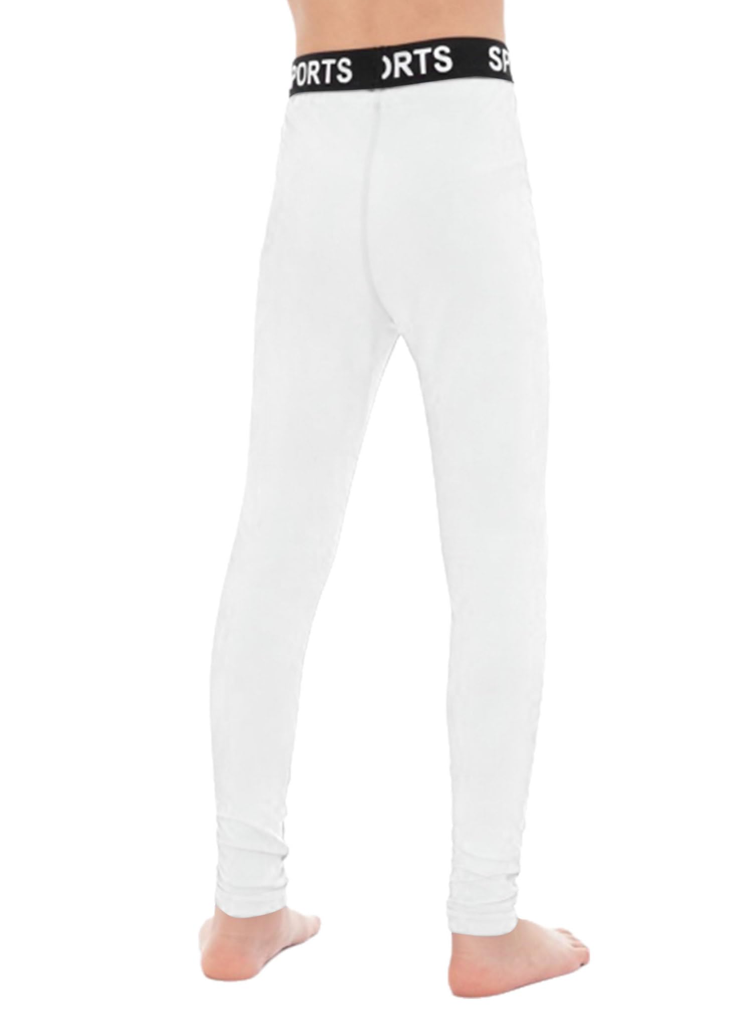 inhzoy Calzamaglia da Corsa Running Jogging Bambino e Ragazzo Fitness Leggings Sportivi da Allenamento a Vita Alta Pantaloni Compression Calcio Basket Sportswear