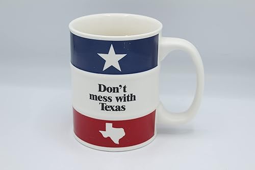 Taza de café con logotipo Dont Mess With Texas taza de chocolate caliente 15 onzas de cerámica apta para microondas y lavavajillas