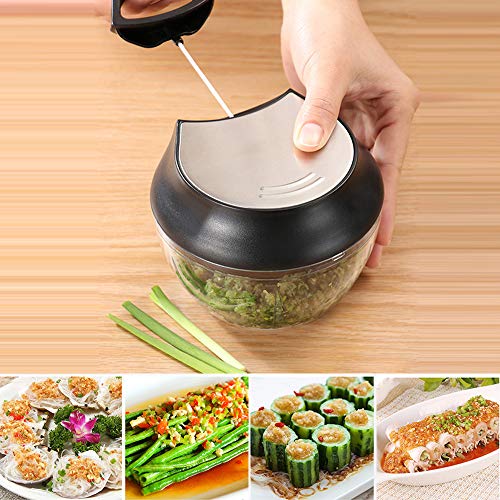 Aibecy Cortador manual de alimentos Cortador manual de alho Picador de alho picador manual Processad