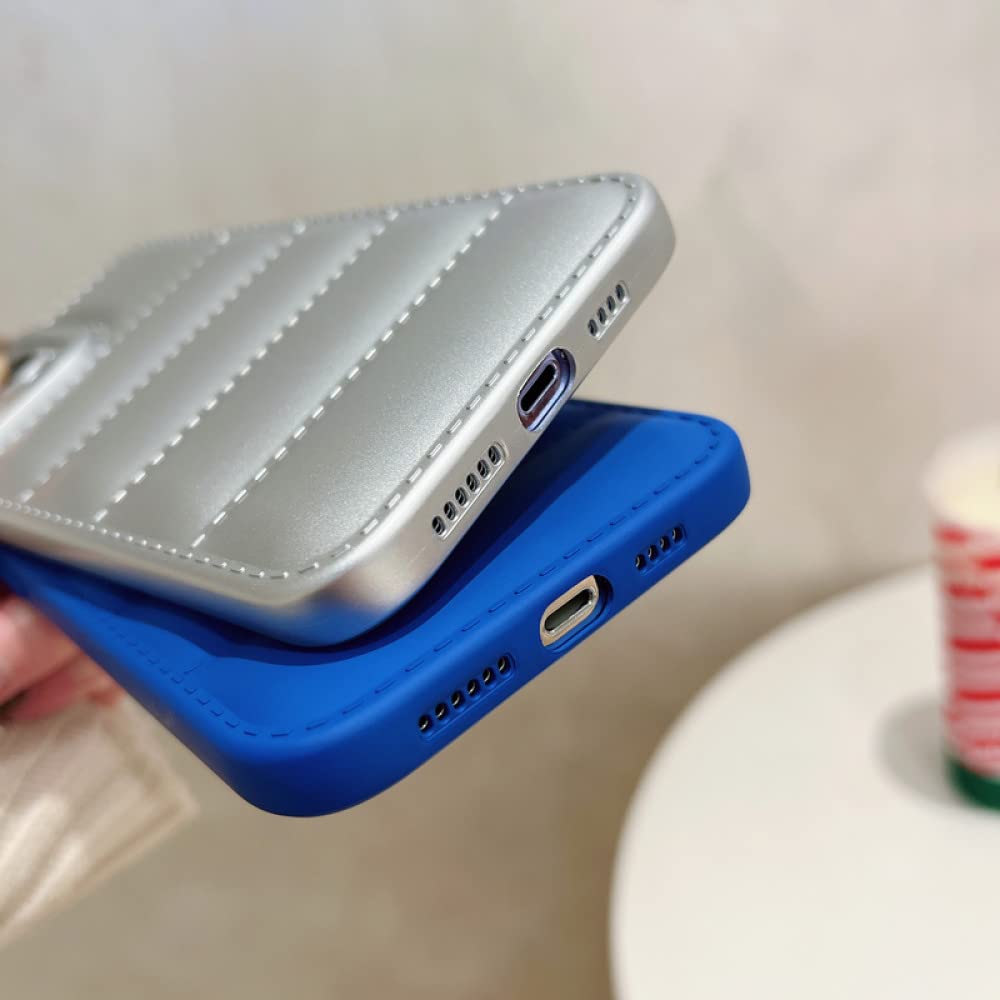 The Puffer Phone Case Luxury Leather Down Jacket for iPhone 14 13