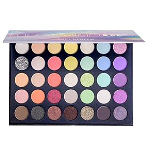 Beauty Glazed Blooming UP Maquillaje profesional de sombras de ojos coloridas 35 Sombra de ojos mate brillante y…