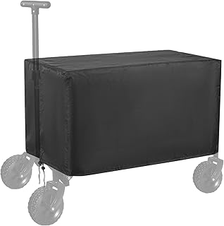 Wagon Rain Cover,Waterproof Push-Pull Wagon Rain Cover Canopy,Wagon Rain Wind Cover for Outdoor Garden Camping Picnic,Folding Wagon Stroller Trolley Cart Accessories,Transparent Lounge Wagon Cover